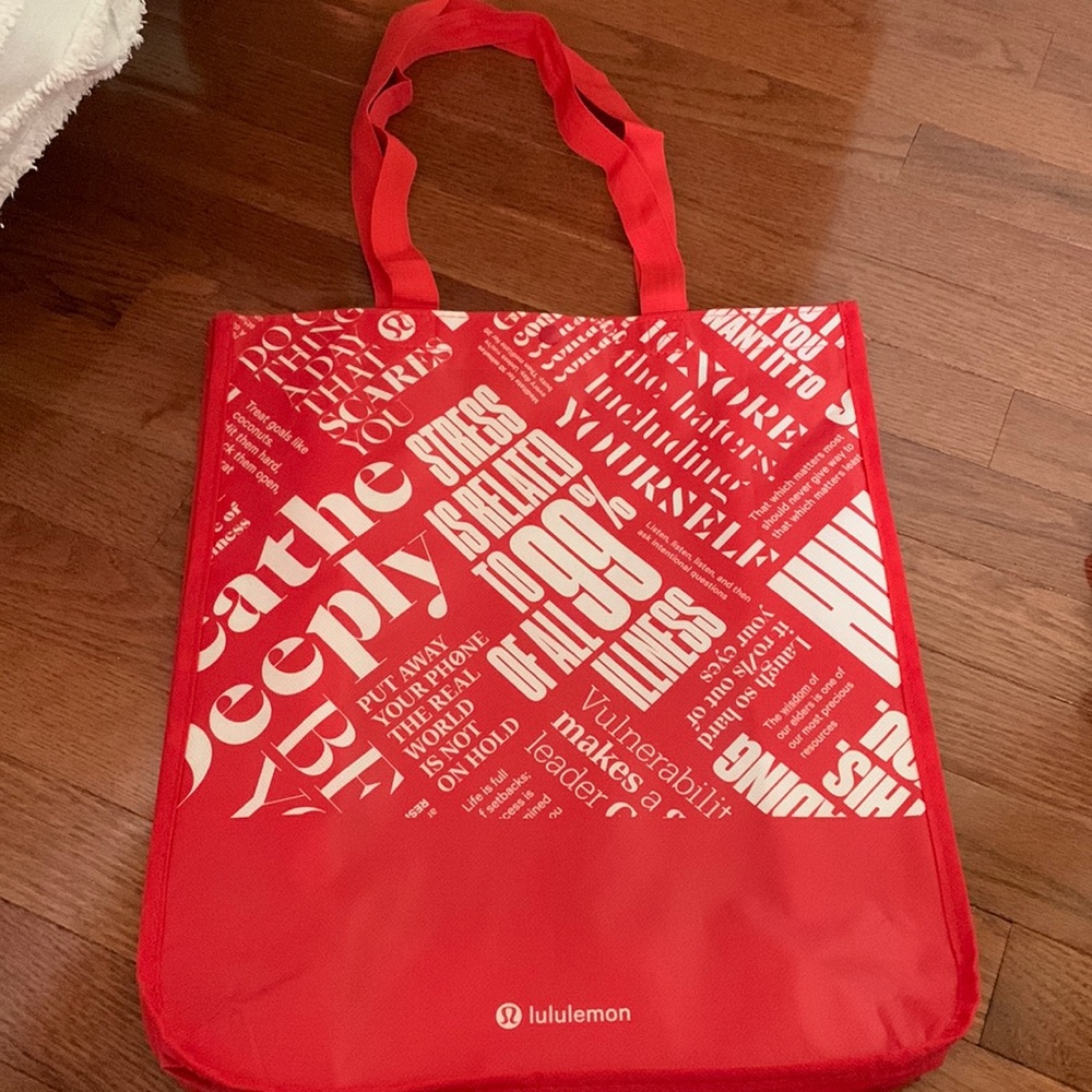 Large lululemon tote bag